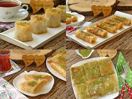 Baklavalık Yufkadan Tatlı Tarifleri (Kolay ve Değişik)