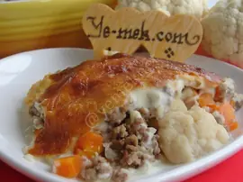 Beşamel Soslu Kıymalı Karnabahar