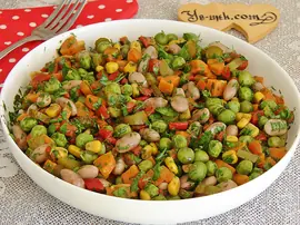 Bezelyeli Barbunya Salatası