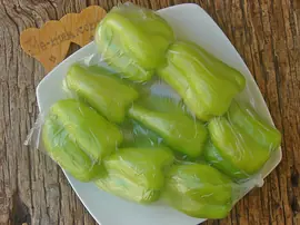 Buzlukta Dolmalık Biber Saklama Yöntemi