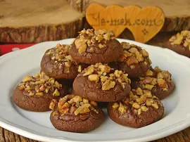 Cevizli Kakaolu Kurabiye