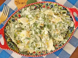 Ekşi Elmalı Semizotu Salatası