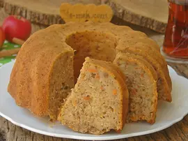 Elmalı Havuçlu Tarçınlı Kek