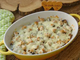 Fırında Kaşarlı Tavuk Yemeği