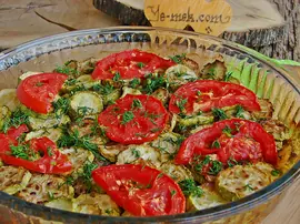 Fırında Kıymalı Kabak Musakka