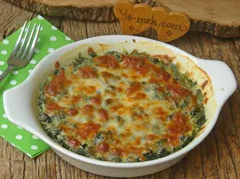 Fırında Kremalı Ispanak Graten