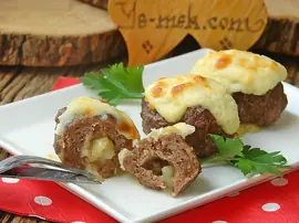 Fırında Kremalı Patates Püreli Köfte