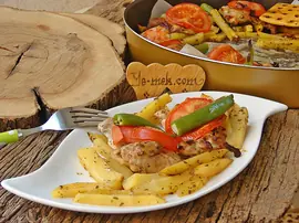 Fırında Patatesli Tavuk İncik