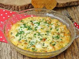 Fırında Patatesli Yumurta