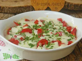Fırında Peynirli Biber