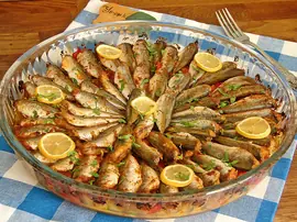 Fırında Sebzeli İstavrit