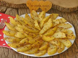 Fırında Susamlı Patates Kızartması