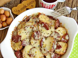 Fırında Yumurtalı Bayat Simit Kebabı