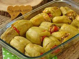 Fırında Zeytinyağlı Biber Dolması