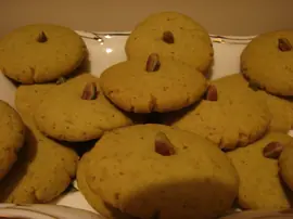 Fıstıklı Yeşil Kurabiye