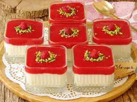 Frambuazlı Muhallebi