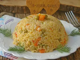 Garnitürlü Bulgur Pilavı