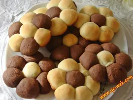 İki Renkli Papatya Kurabiye