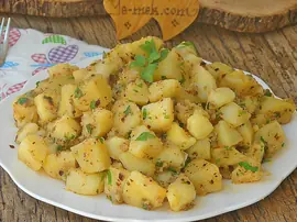 Kahvaltılık Tereyağlı Patates Kavurması