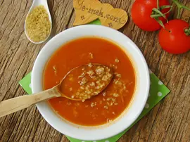 Kıymalı Bulgur Çorbası