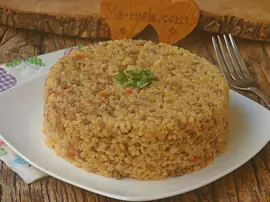 Kıymalı Bulgur Pilavı