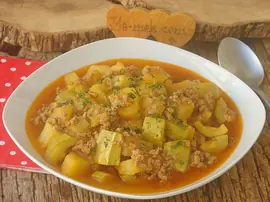 Kıymalı Patatesli Kabak Yemeği