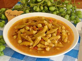 Koruklu Bamya Yemeği