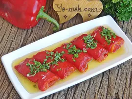 Közlenmiş Kırmızı Biber Mezesi