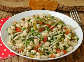 Kuru Fasulye Salatası
