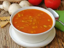 Mantarlı Domates Çorbası