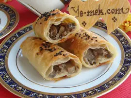 Mantarlı Rulo Börek