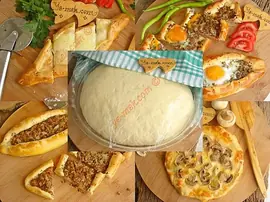 1 Mayalı Hamurdan 6 Enfes Ev Pidesi Tarifi