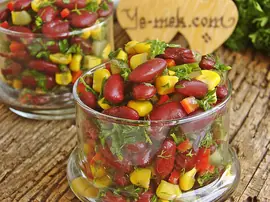 Meksika Fasulyesi Salatası