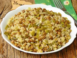 Mercimekli Pırasa Yemeği