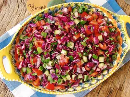 Mor Lahanalı Kaşık Salatası