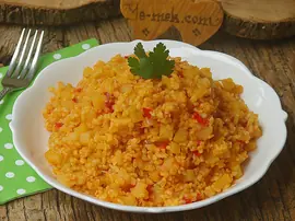 Patatesli Bulgur Pilavı