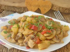 Patatesli Mantar Sote