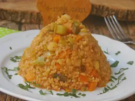 Pırasalı Bulgur Pilavı