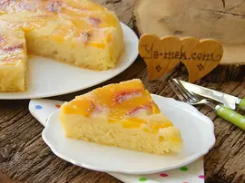 Şeftalili Alt Üst Kek