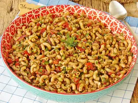 Soslu Makarna Salatası