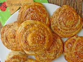 Tahinli Rulo Çörek