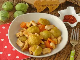 Tavuklu Brüksel Lahanası Yemeği
