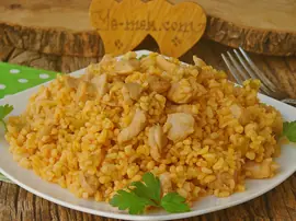 Tavuklu Bulgur Pilavı