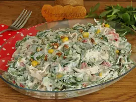 Tavuklu Semizotu Salatası