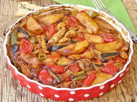 Tavuklu Tepsi Kebabı