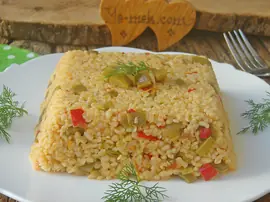 Taze Fasulyeli Bulgur Pilavı