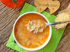 Terbiyeli Kıymalı Şehriye Çorbası