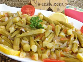 Zeytinyağlı Taze Bamya Yemeği