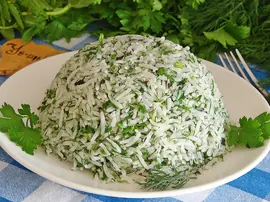 Zeytinyağlı Yeşil Pilav