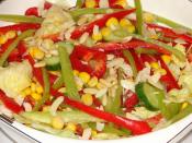 Jülyen Biberli Yeşil Salata (Çam Fıstıklı, Kırık Badem)